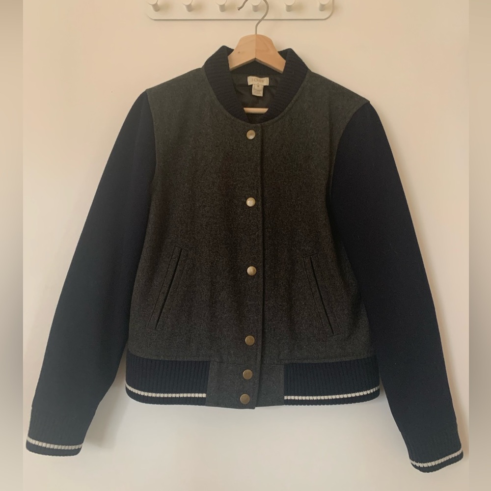 J.Crew Wool Jacket Knit Bomber
